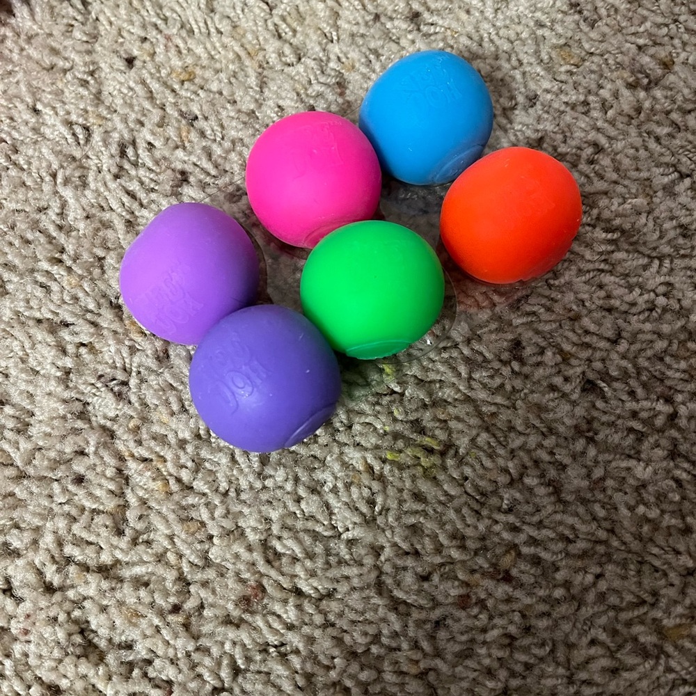 Colorful Kids Bouncy Ball Set - 6 pack $19 needoh
